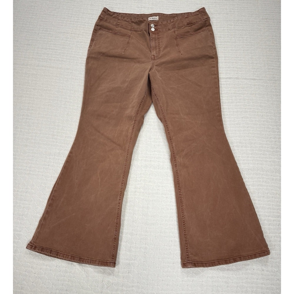 Maurice's M Jeans Flare High Rise Women's Size 22w Brown